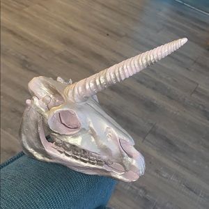 Iridescent Unicorn Skull